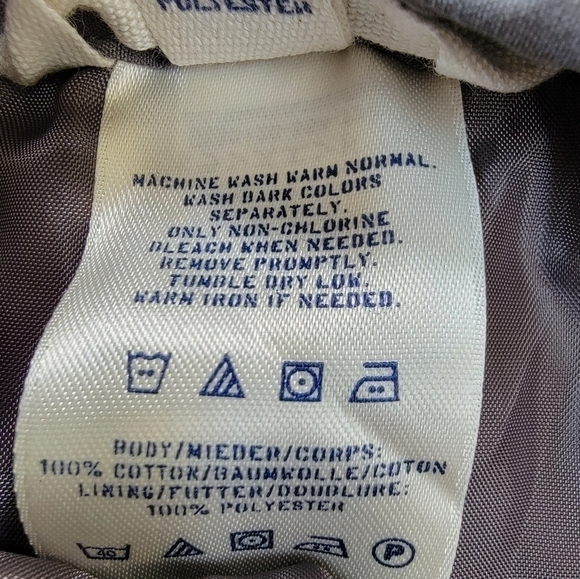 Lands' End Canvas Faux Wrap Gray Elastic Waist Mini Skirt Size 14 - Picture 8 of 10